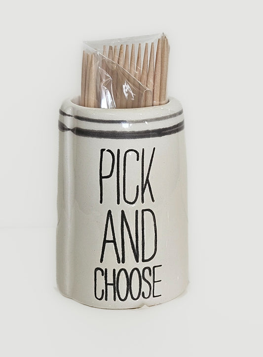 "Pick And Choose" Toothpick Holder