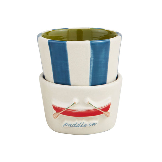 Canoe Retreat Stacked Tidbit