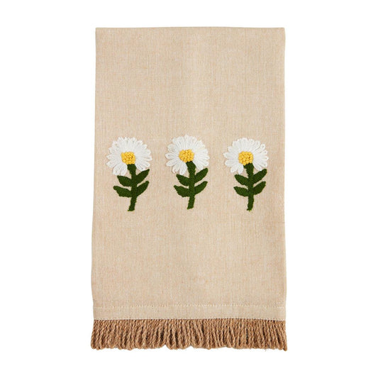 Three Floral Embroidery Towel