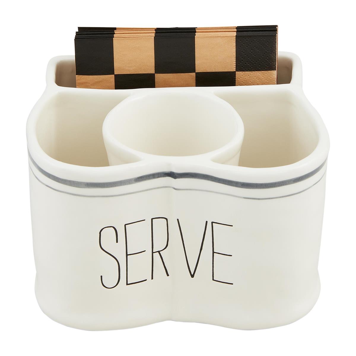 Serve Utensil & Napkin Caddy Set