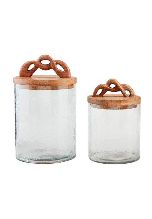 Twisted Handle Canister Set Of Two