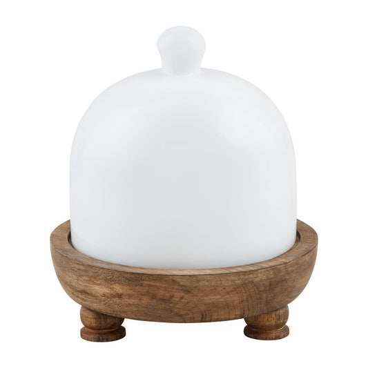 Milk Glass Cloche Set