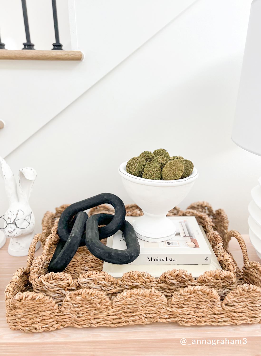 Scallop Woven Tray Set