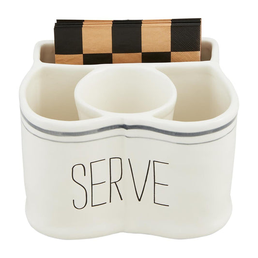Serve Utensil & Napkin Caddy Set