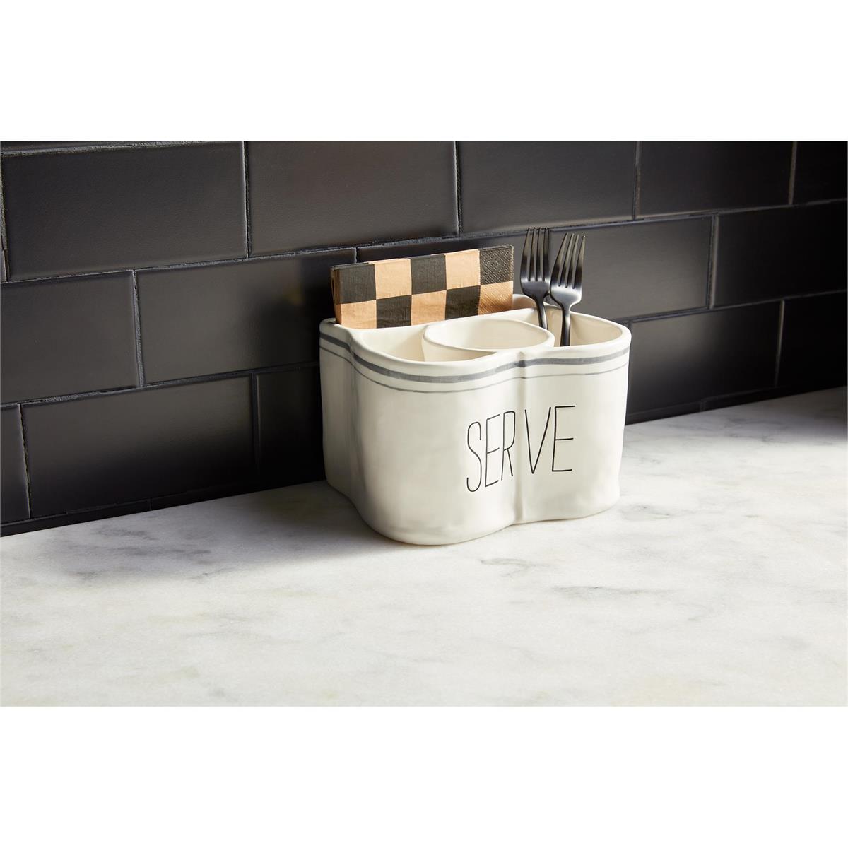 Serve Utensil & Napkin Caddy Set