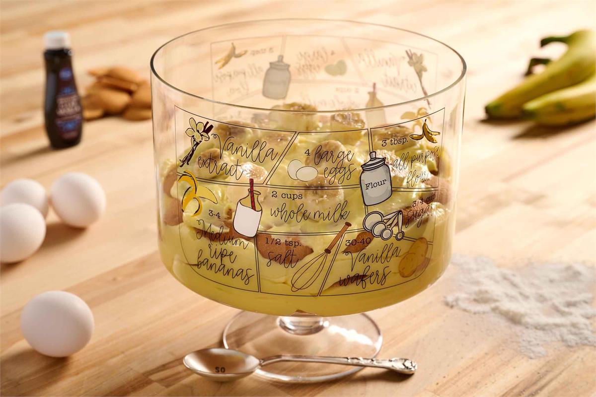 Banana Pudding Recipe Bowl Set